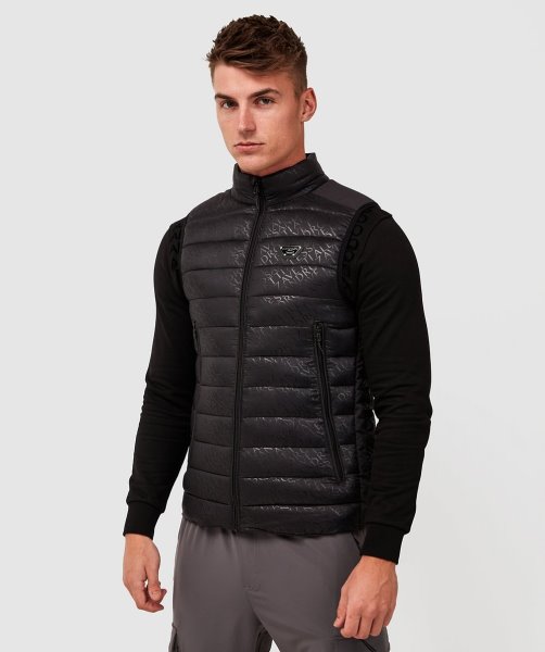 Teratta 2.0 Aop Gilet Jet Black Alessandro Zavetti