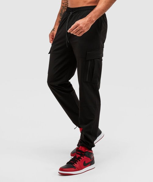 Alessandro Zavetti Jet Black Baresi Woven Cargo Pant