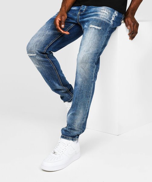 Blue Ettore Loose Fit Jean Alessandro Zavetti