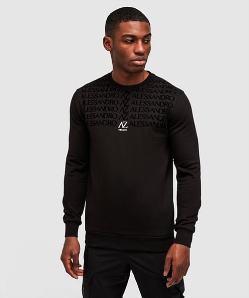 Renossi Sweatshirt Alessandro Zavetti Jet Black