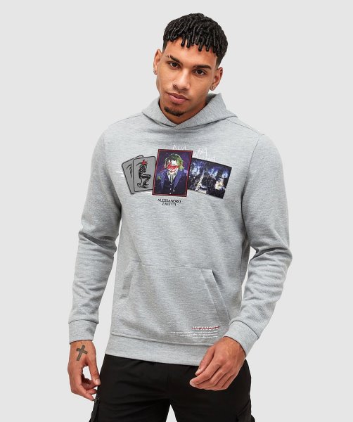 Sorriso Overhead Hoodie Grey Marl Alessandro Zavetti