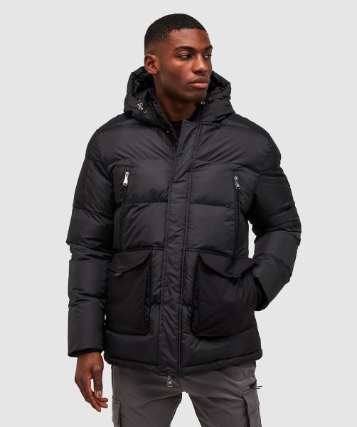 Black Alessandro Zavetti Vero Puffer Jacket