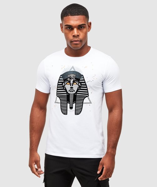 Alessandro Zavetti Pharaoh Splatter T-Shirt Optic White