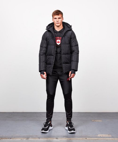 Black Alessandro Zavetti Vamos Puffer Jacket