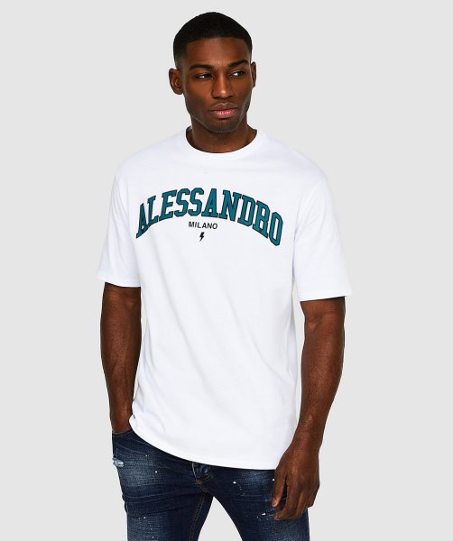 Alessandro Zavetti Challenger Relaxed T-Shirt Optic White