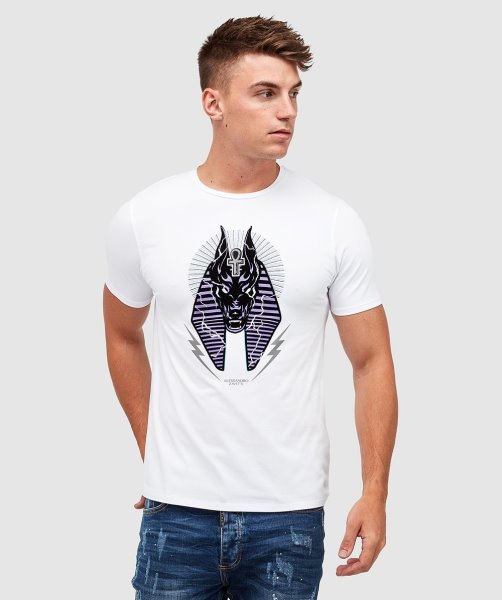 Optic White Alessandro Zavetti Anubis Lightning T-Shirt