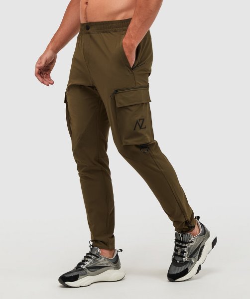 Alessandro Zavetti Olive Bianchi Woven Cargo Pant
