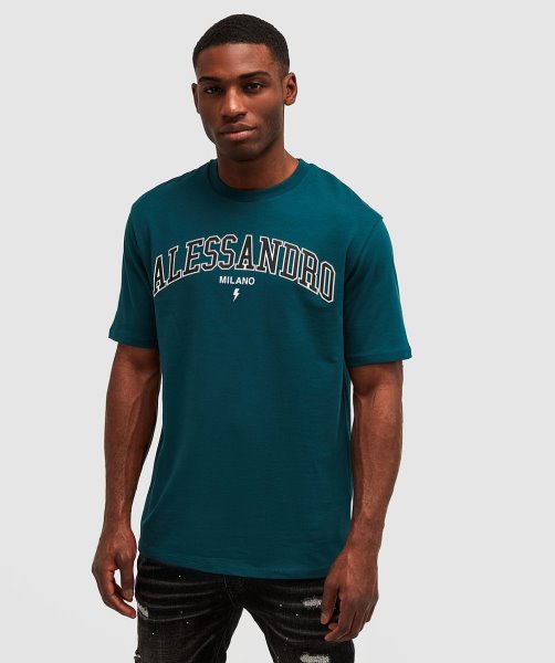 Alessandro Zavetti Challenger Relaxed T-Shirt Teal
