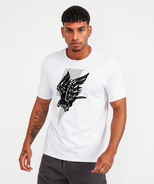 White Alessandro Zavetti Diving Eagle T-Shirt