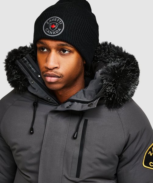 Black Forbes Knitted Hat Alessandro Zavetti