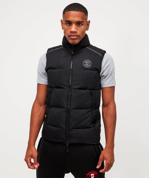 Alessandro Zavetti Aylato Puffer Gilet Black
