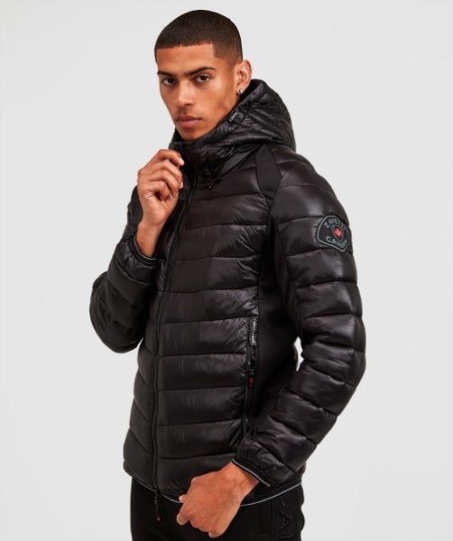 Black Terosso Hybrid Jacket Alessandro Zavetti