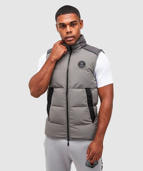 Sharkskin Alessandro Zavetti Aylato Puffer Gilet