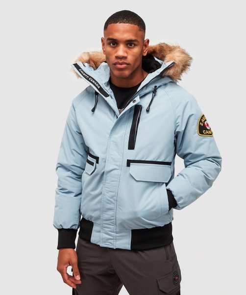 Abelli 2.0 Hooded Bomber Jacket Alessandro Zavetti Sky Blue