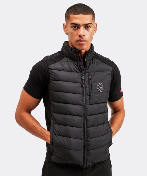 Black Alessandro Zavetti Serzio Hybrid Gilet