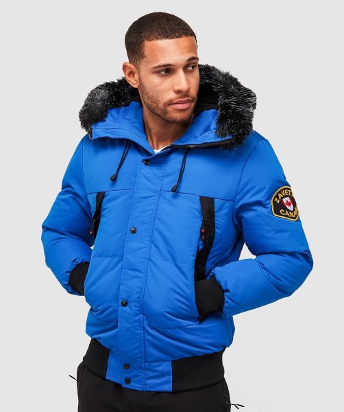Royal Aylmer Puffer Fur Hooded Bomber Jacket Alessandro Zavetti
