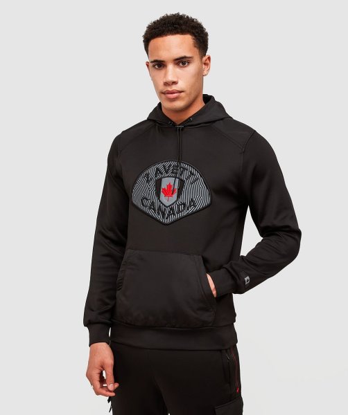 Alessandro Zavetti Black Levito Overhead Hoodie