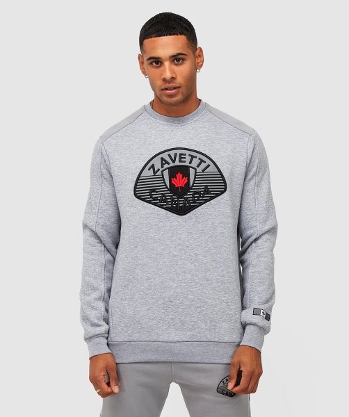 Grey Marl Botticini 2 Tone Sweatshirt Alessandro Zavetti