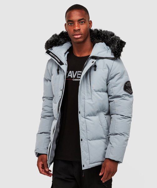 Alessandro Zavetti Oshawa 2.0 Puffer Parka Jacket Monument Grey