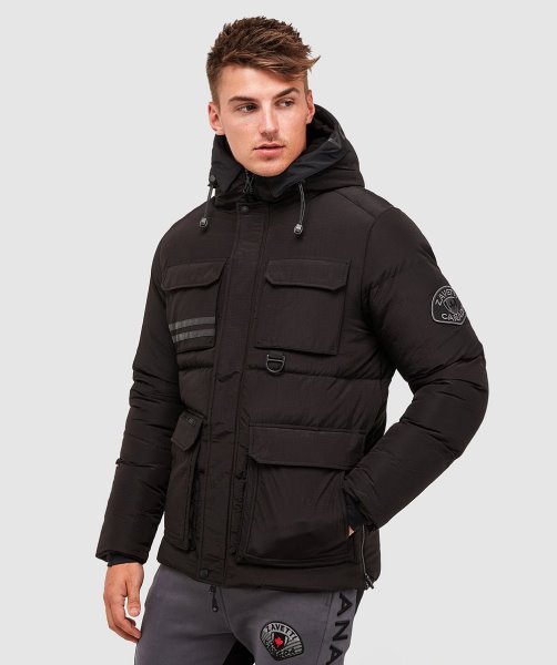 Black Donevan Puffer Jacket Alessandro Zavetti