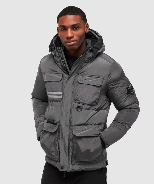 Donevan Puffer Jacket Alessandro Zavetti Grey