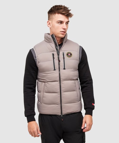 Alessandro Zavetti Atlin Puffer Gilet Grey