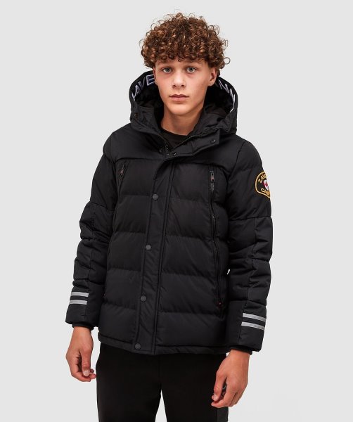 Black Alessandro Zavetti Junior Vurbo 2.0 Puffer Parka Jacket
